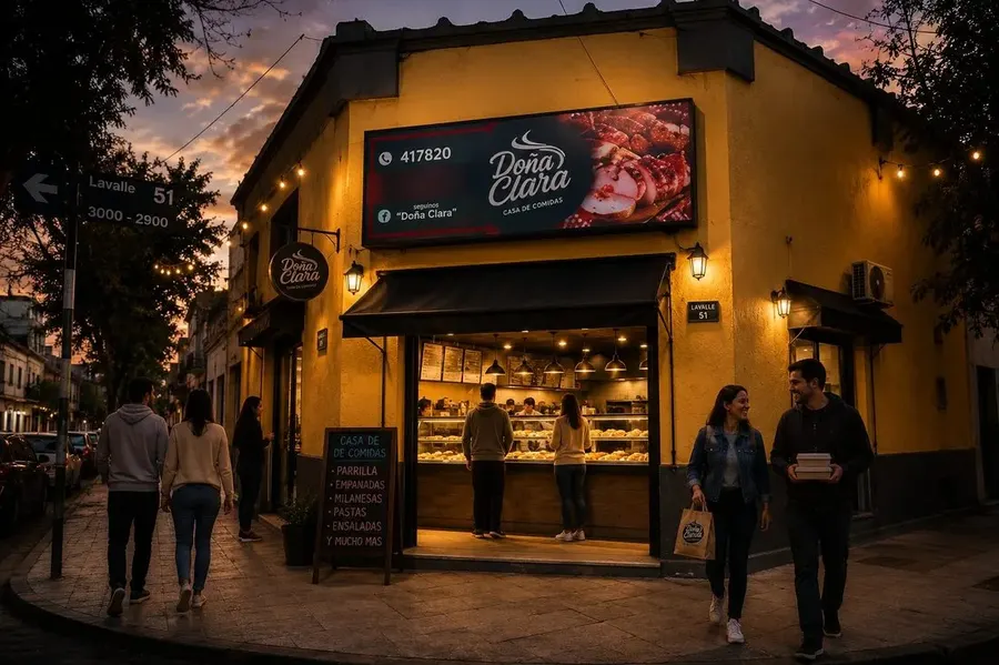 Sitio de pedidos online de Doña Clara